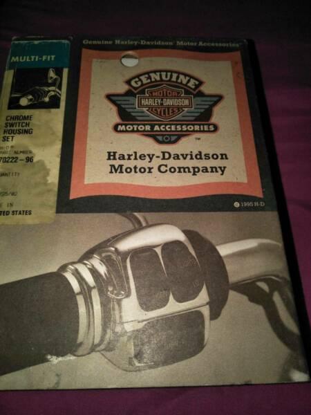 Harley Davidson Chrome Switch Housing Set