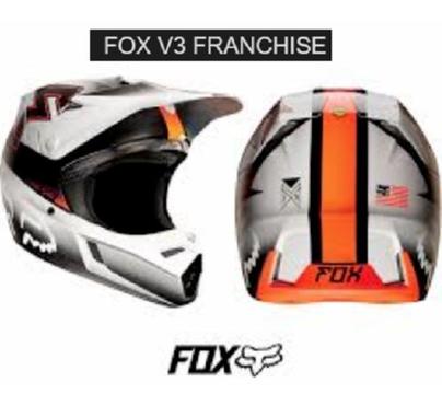 NEW FOX V3 Motocross Helmet with Fox Carry Bag Large KTM orange
