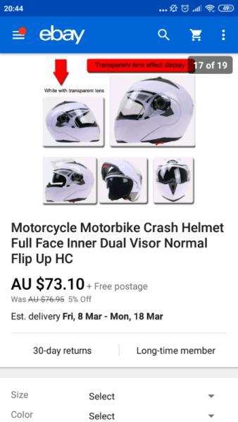 XXL full face motorcycle helmet
