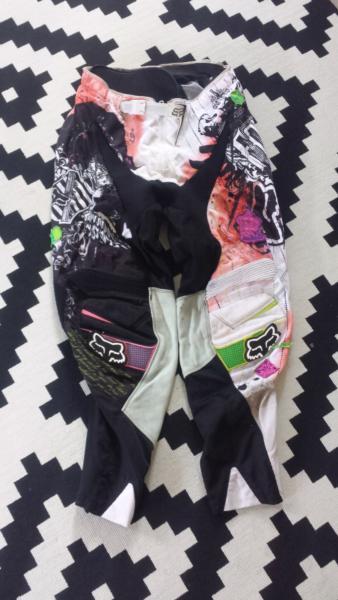 Ladies fox motocross gear