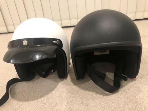 Helmets barely used for sale