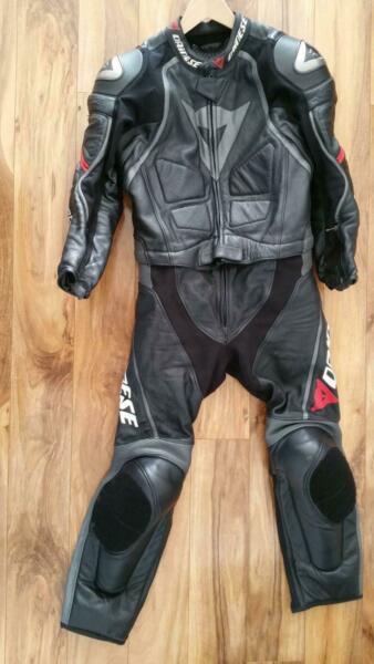 Dainese Full Leathers with Knee Sliders