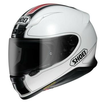 Motorcycle Helmet Shoei NXR Flagged White Red RRP $879
