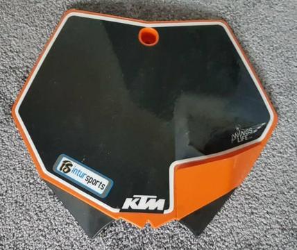2009 KTM EXC -F front plate