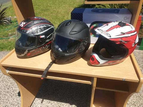 Motocycle helmets