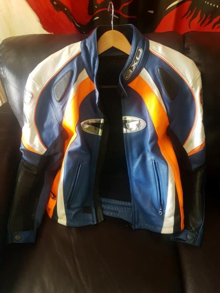 AXO leather motorcycle jacket