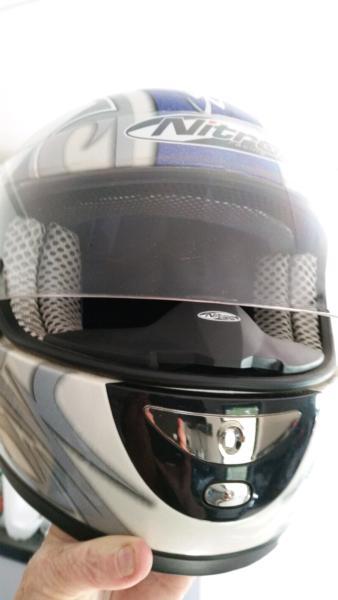 Nitro motorcycle Helmet new condition hardly used