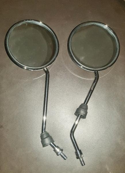 Pair of NEW motorcycle chrome mirrors
