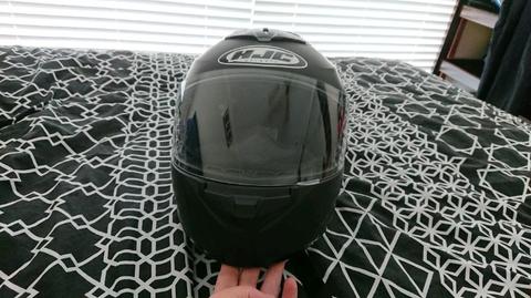 HJC matte black bike helmet