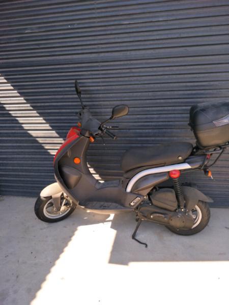 Red Peugeot Scooter 50cc - New Farm