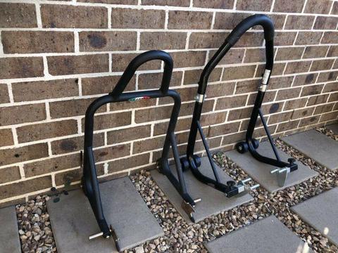 Motorcycle race stands