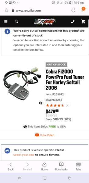 Cobra Fi2000 powrpro tuner