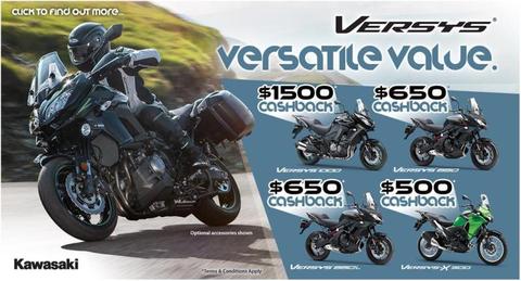 Kawasaki Versy X 300 Save $500 Versys Versatile Value