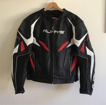 RJAYS Leather Fuel Motorbike Jacket (worn once)