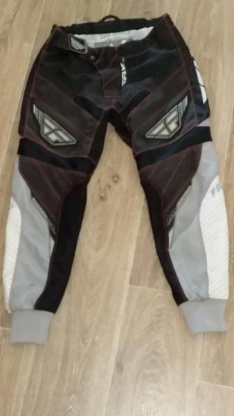 Kids childrens motorbike gear pants jersey and gloves