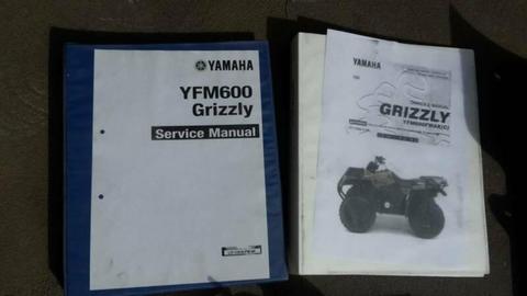 Yamaha grizzly 600 workshop / service manual, owners manual