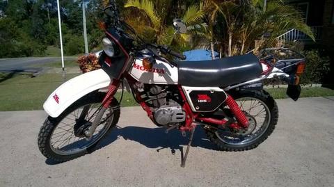Honda 1981 XL185S motor bike registered in great condition
