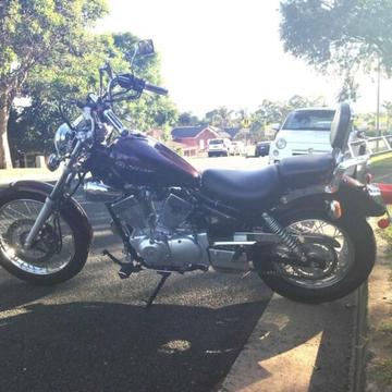 2008 Yamaha XV 250, low kms, just serviced, immaculate condition