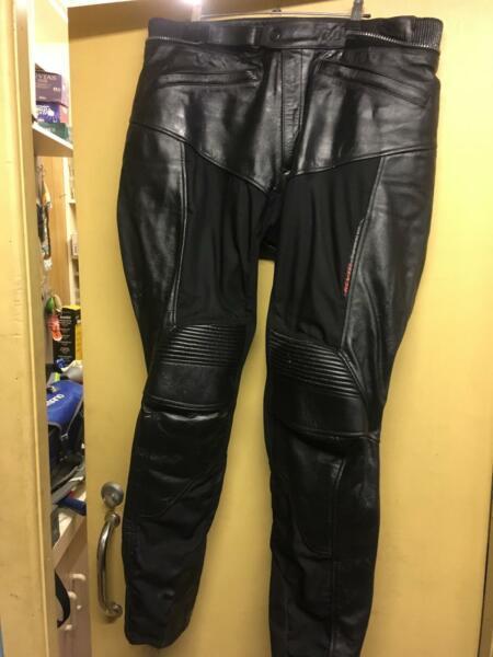 motor bike leather pants