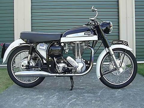 1961 norton featherbed motorcycle. model 50.convereted to 520cc