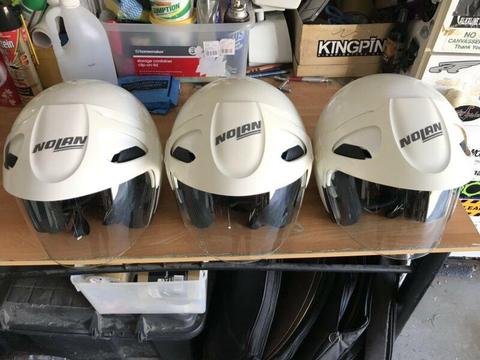 Nolan N41 Postie helmets x 3 all size medium