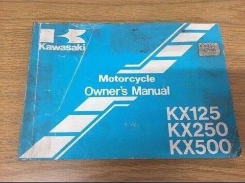 Kawasaki KX125 / 250 / 500 '90-'91 Owners Handbook