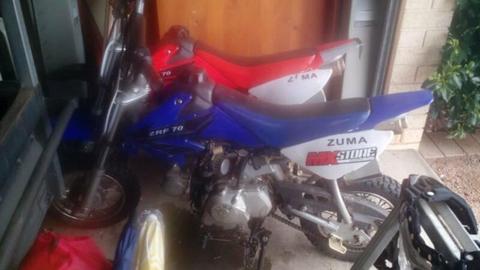 Kids Zuma motor bikes