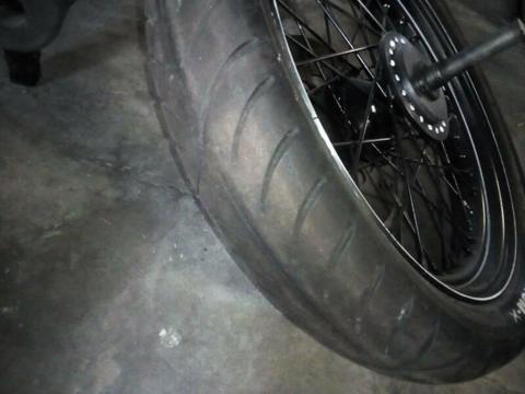 Harley Softail rim and tyre