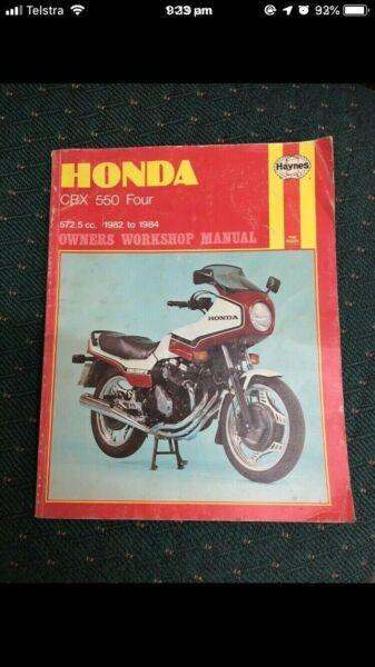 Honda CBX550 Workshop Manual