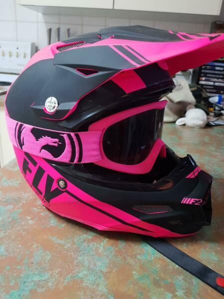 FLY F2 carbon helmet and MX boots