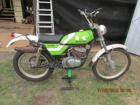 KT250 Kawasaki trials biike