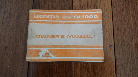 GL1000 OWNERS MANUAL