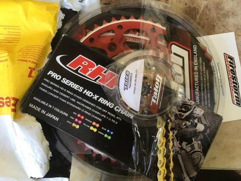 XR 250 chain and sprockets