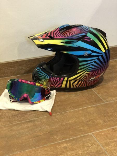 Quad/Motorbike Helmet & Goggle