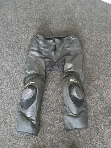 Alpinestars leather racing pants