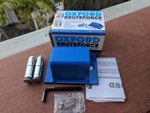 Oxford Brute Force Motorbike Motorcycle Sold Secure Ground Anchor