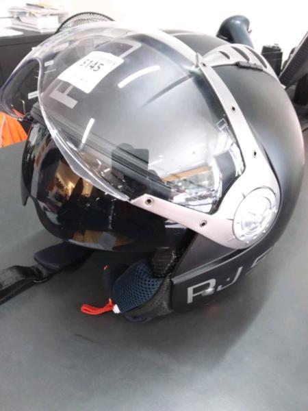 RJ system. Motorcycle helmet