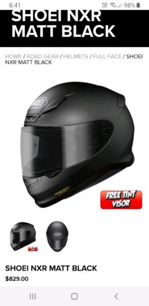 Brand new shoei NXR motorbike helmet