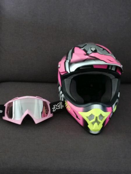 Helmet and goggles