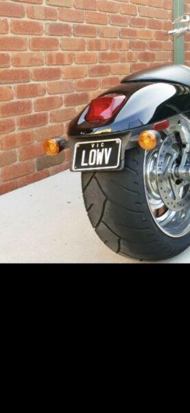 Number plate Harley LOWV