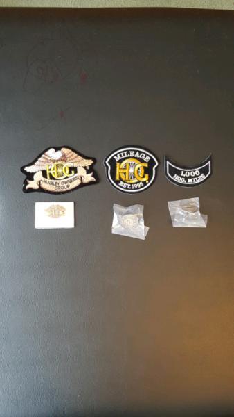 HOG HARLEY OWNERS GROUP PATCH BADGE PIN COLLECTION