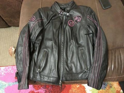 Harley-Davidson Women's Pink Label Limited Leather Jacket - Size L