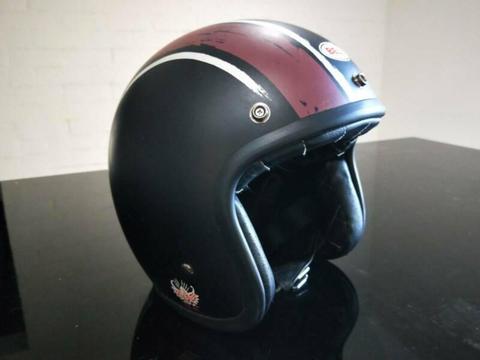 BELL Custom 500 open face helmet with visor - Cafe racer