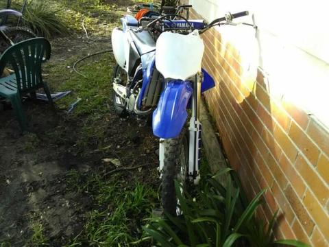 Wr 450 2003 starts first kick swap for a crf 50