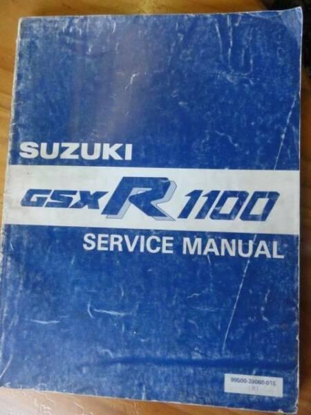 SUZUKI GSXR1100 GENUINE FACTORY WORKSHOP MANUAL c1986
