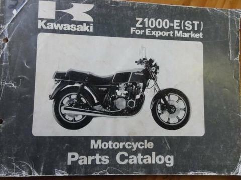KAWASAKI 1000cc -E(ST) factory parts catalog c1979