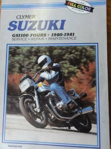 SUZUKI GS1100 FOURS MOTORCYCLE WORKSHOP MANUAL 1980-81