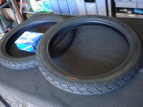 Tyres--Postie Bike--CST Nylon--2.75-17--New Inner Tube