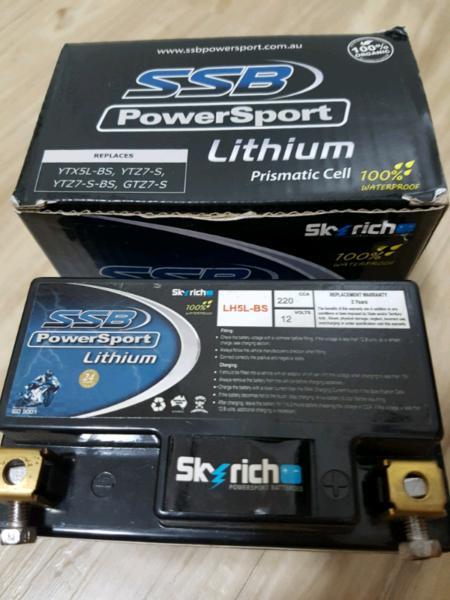 SSB Power Sport Lithium motorcycle battery