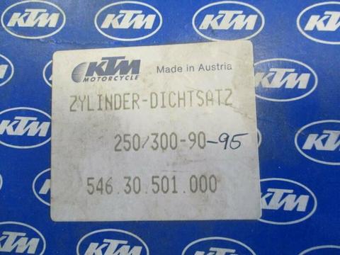KTM GASKET SET TOP END 250 300 1990 TO 1995 MODEL